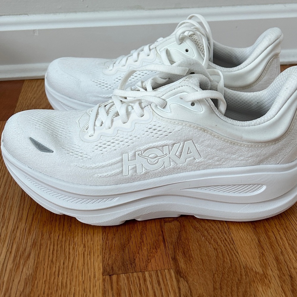 Hoka Women's All-White Athletic Shoes